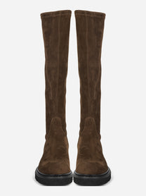 Stivale Kerr in suede marrone - vista frontale