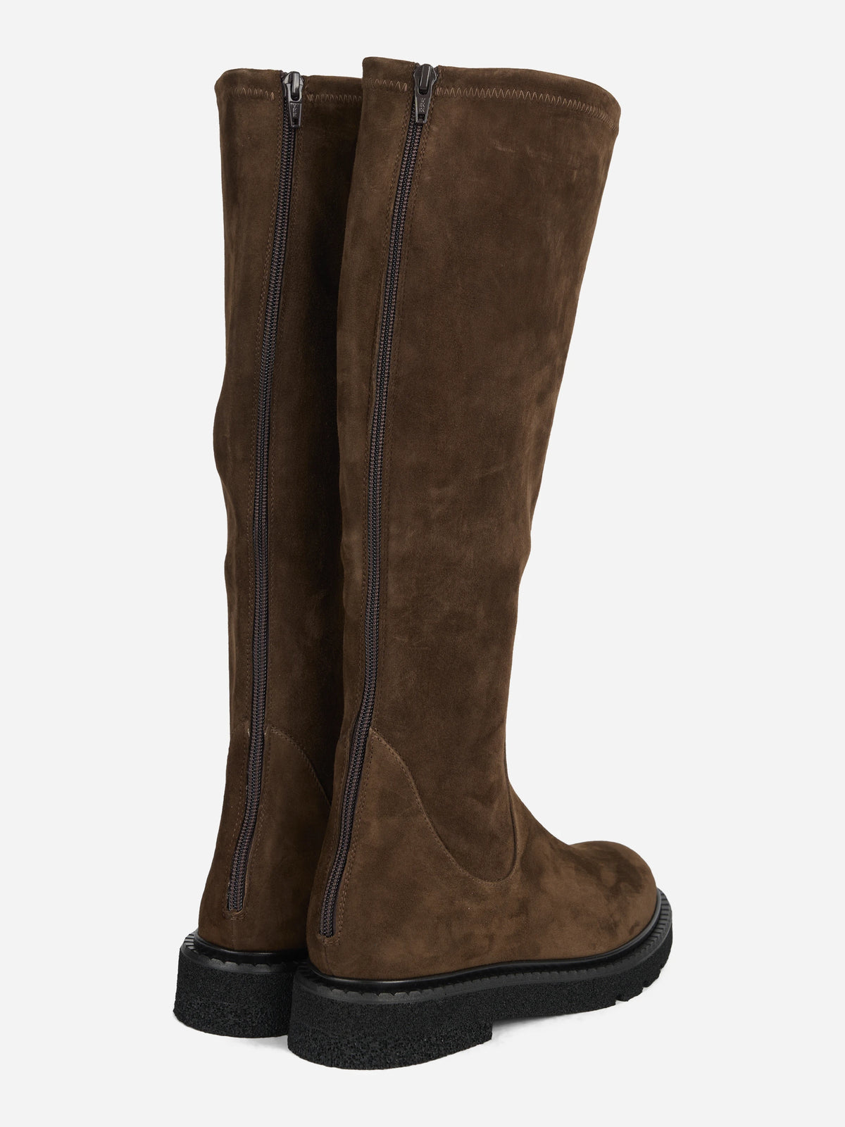 Stivale Kerr in suede marrone - dettaglio della coppia
