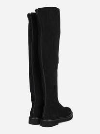 Stivale King in suede nero - dettaglio della coppia