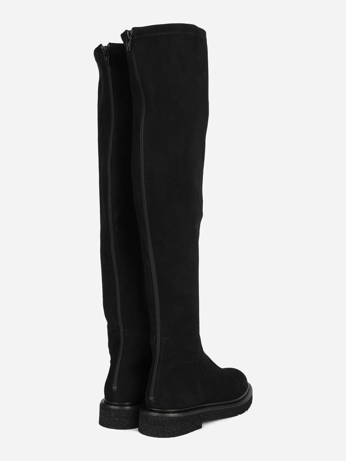 Stivale King in suede nero - dettaglio della coppia