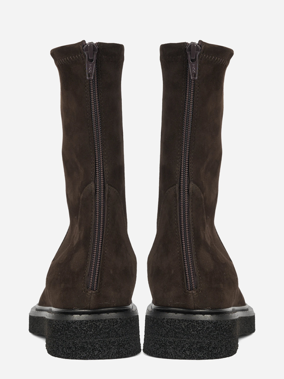Stivaletto Krisalyn in suede marrone - vista posteriore