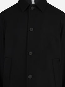 Cappotto Loconia in lana nero - dettaglio del prodotto