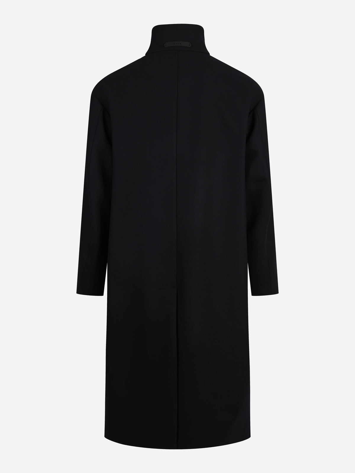 Cappotto Savelletri in lana idrorepellente blu - vista posteriore