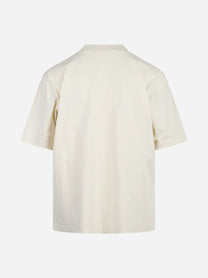 T-shirt oversize Mulino beige - vista posteriore