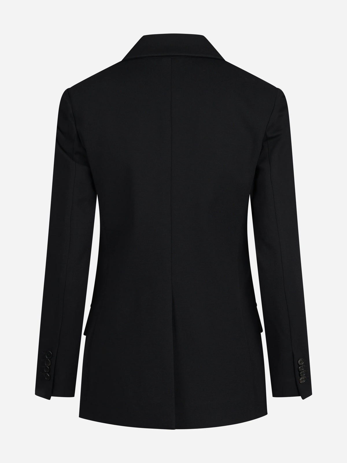 Blazer doppiopetto stretch nero - vista posteriore