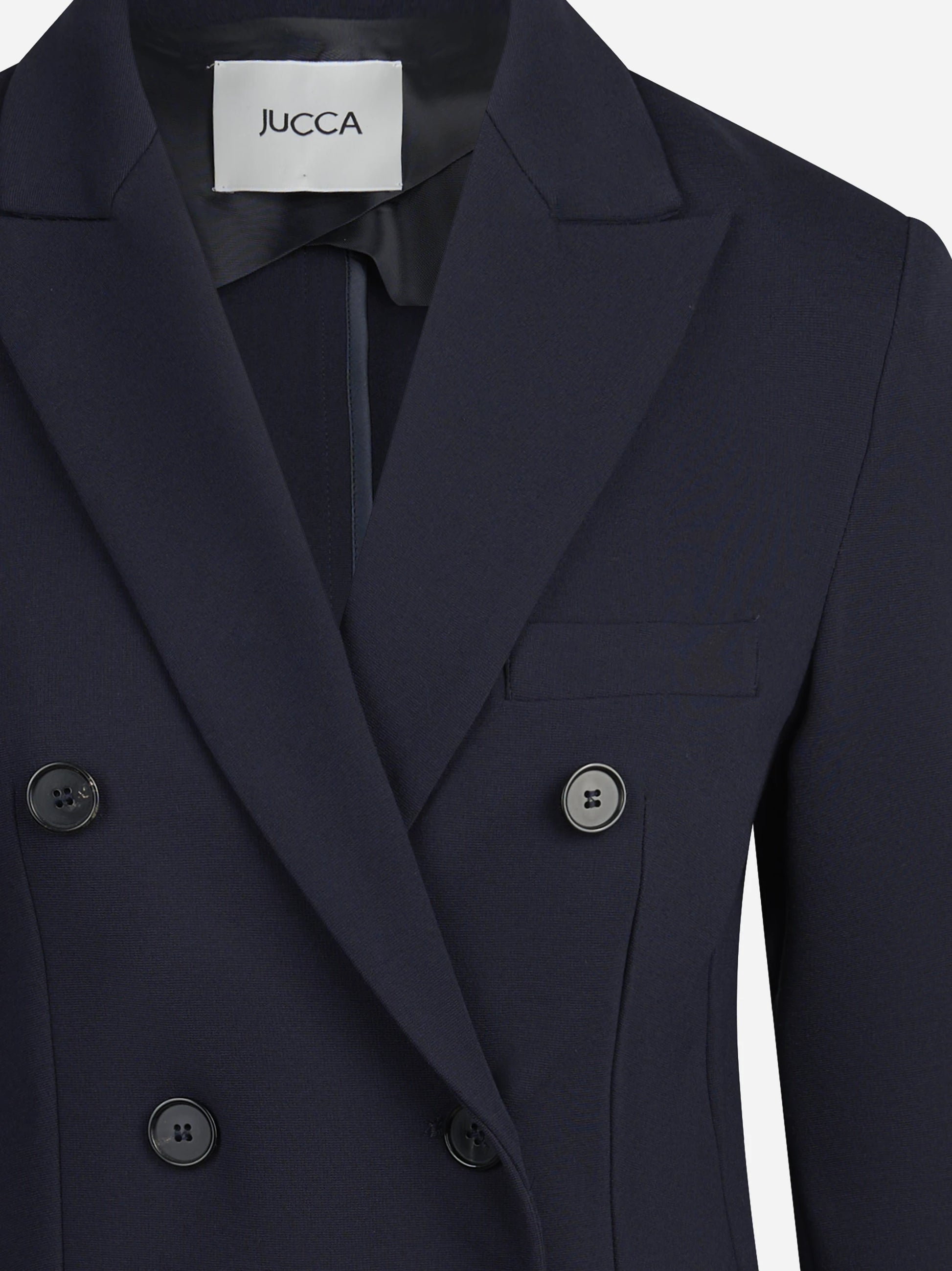 Blazer doppiopetto stretch blu - dettaglio del prodotto