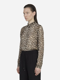 Camicia in mussola stampa