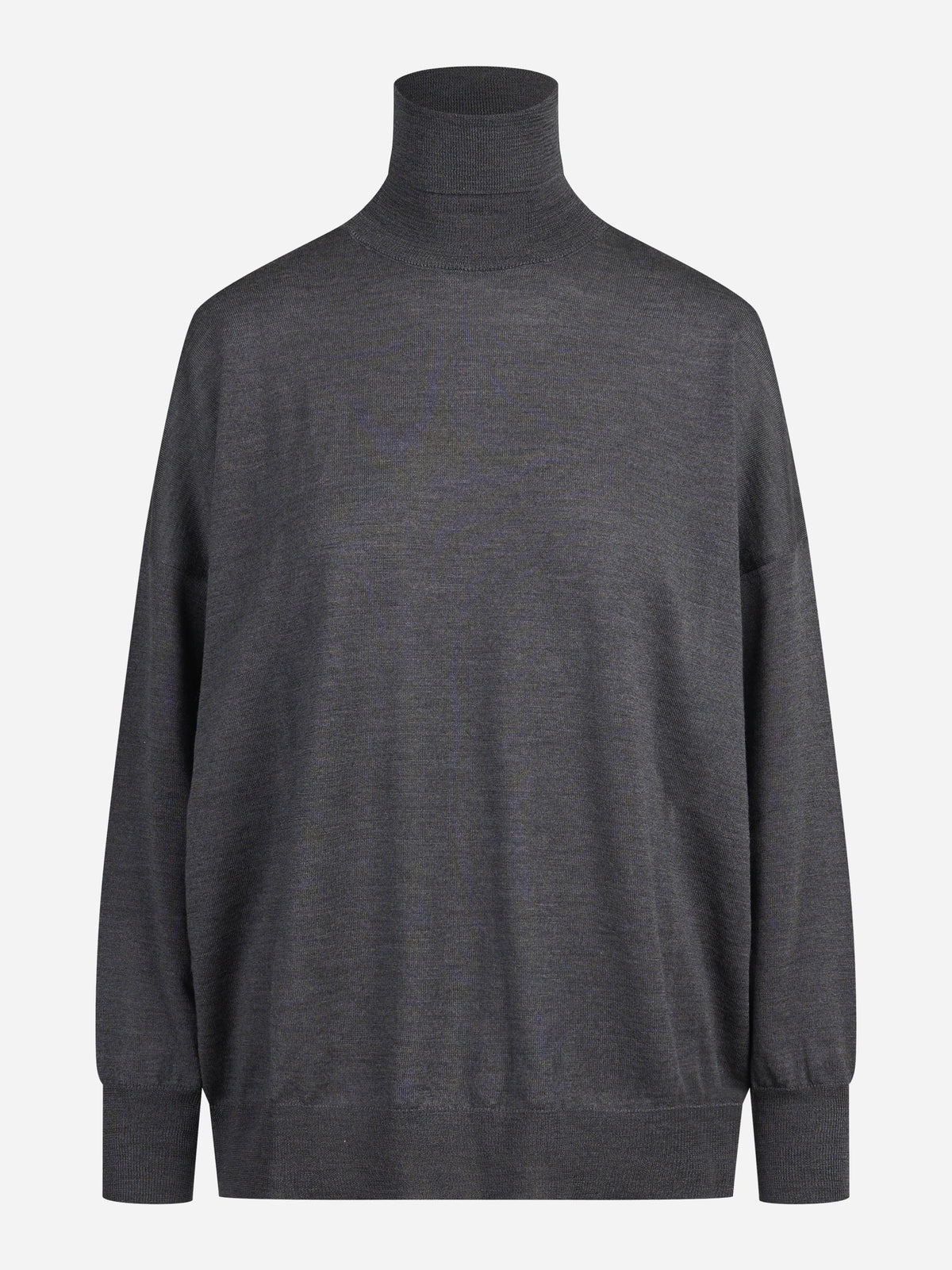 Maglia dolcevita oversize grigia - vista frontale
