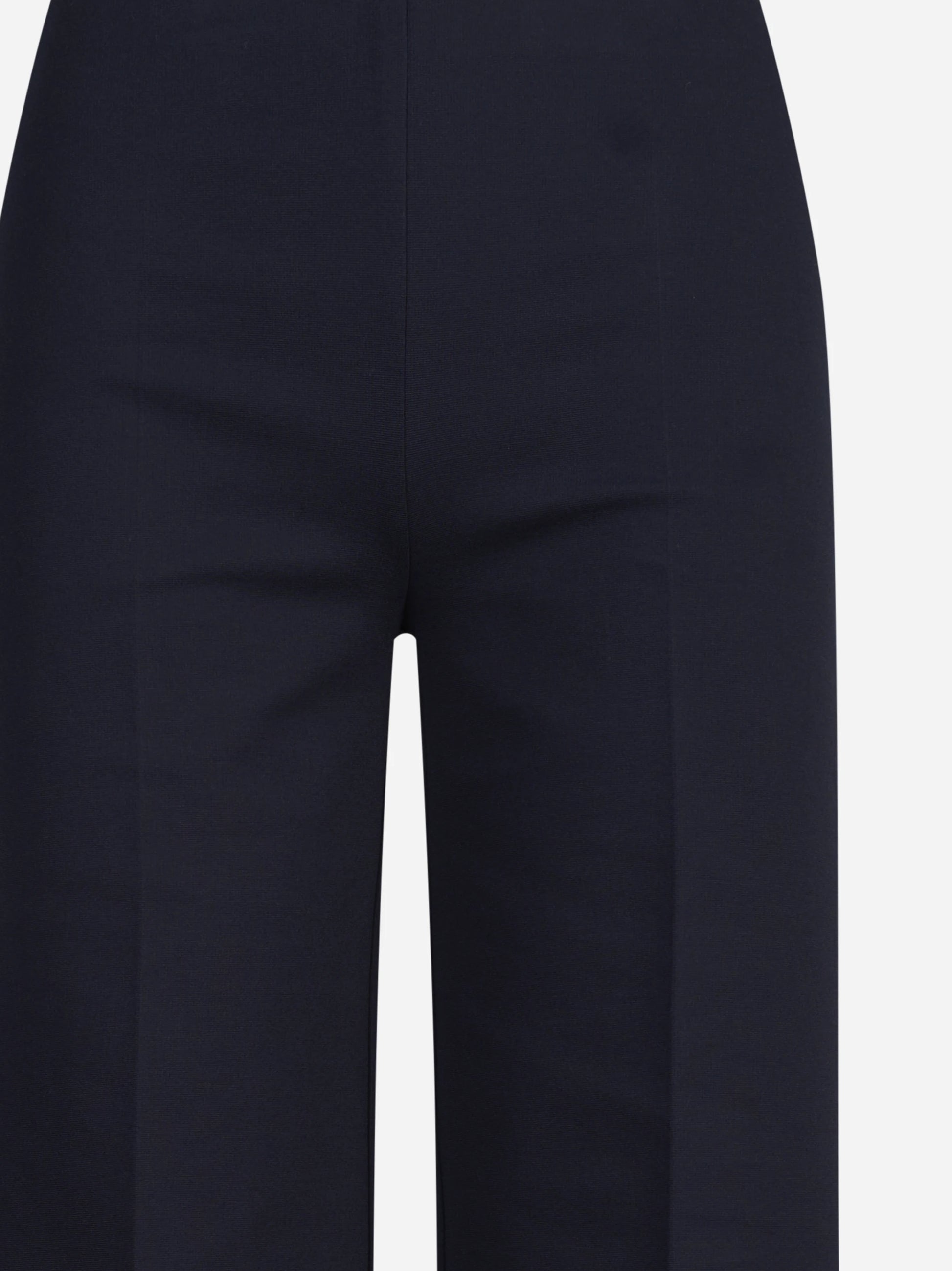Pantaloni wide leg in viscosa blu notte - dettaglio prodotto