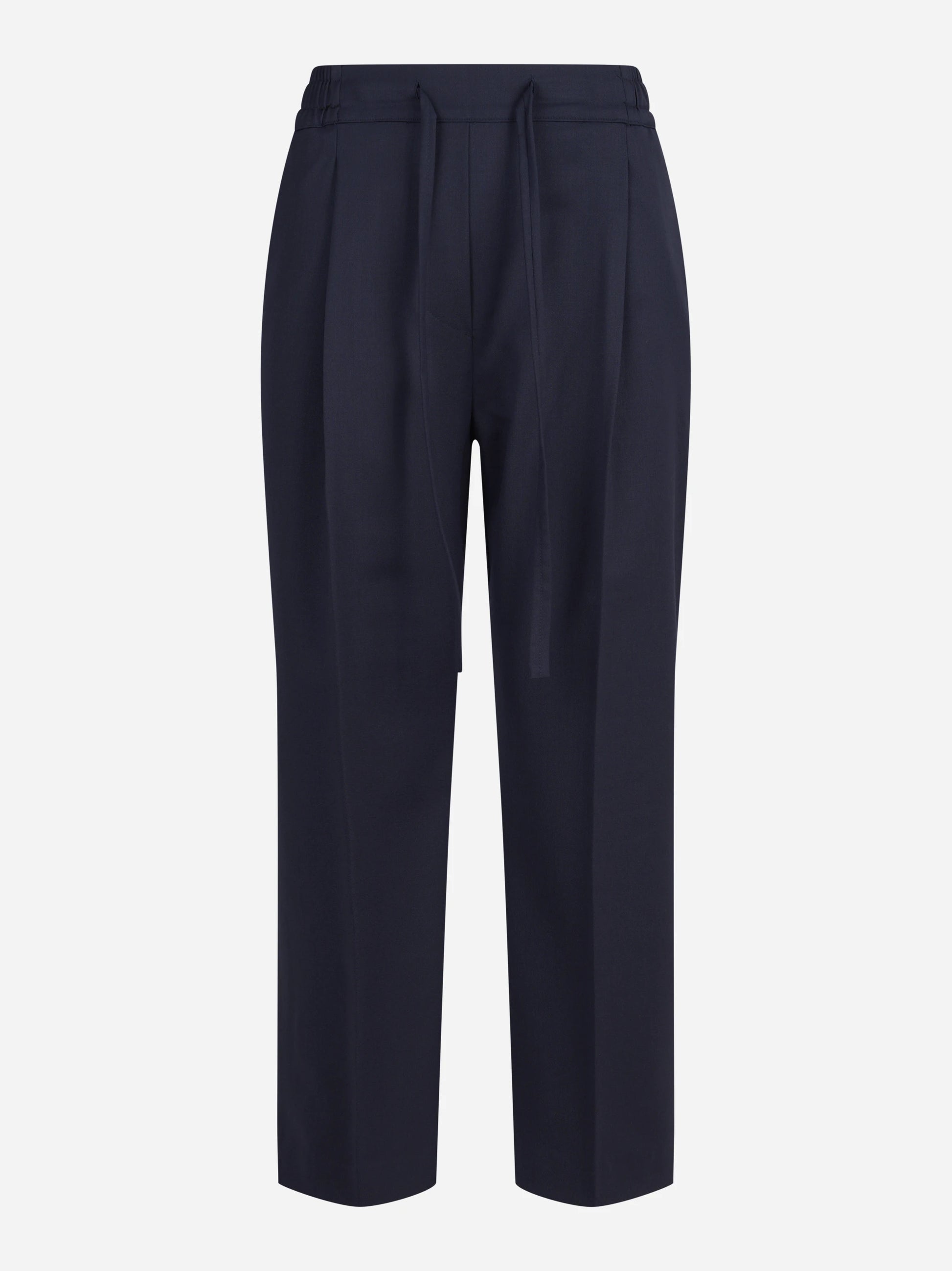 Pantaloni con coulisse blu notte - vista frontale