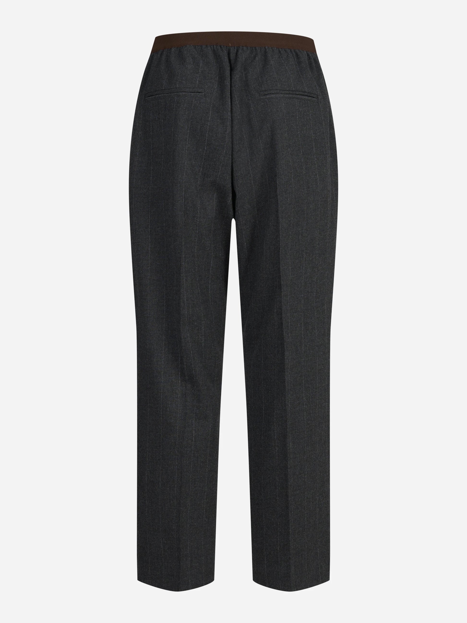 Pantaloni con vita elasticizzata grigi - vista posteriore