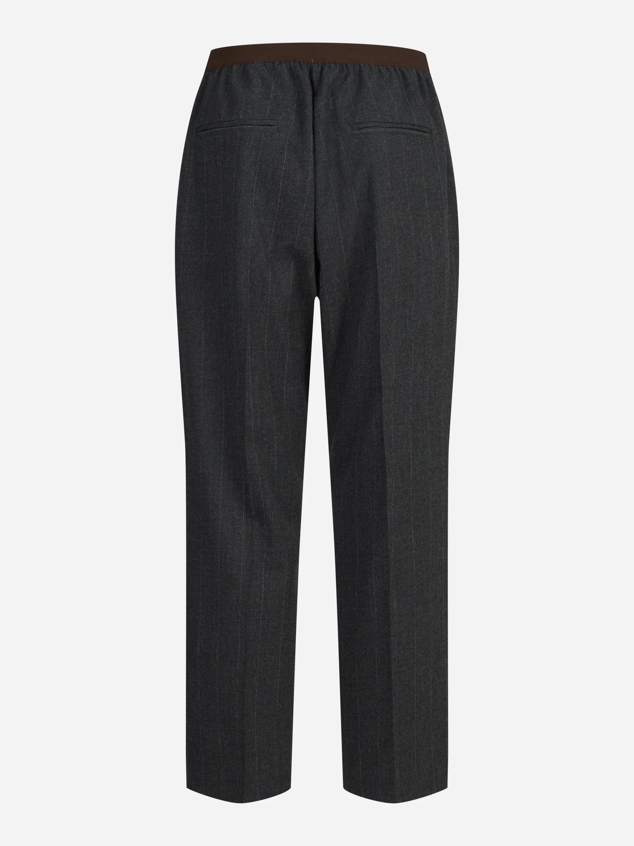 Pantaloni con vita elasticizzata grigi - vista posteriore