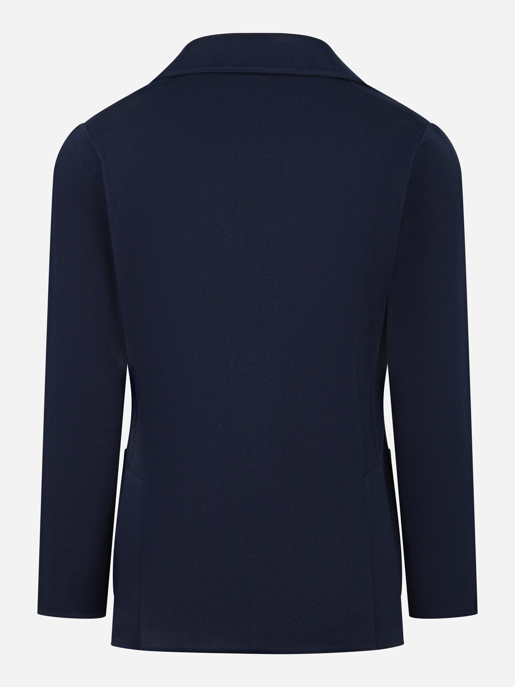 Giacca maglia blu in cotone