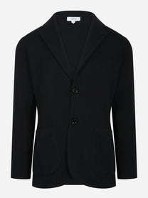 Giacca maglia nera in cotone