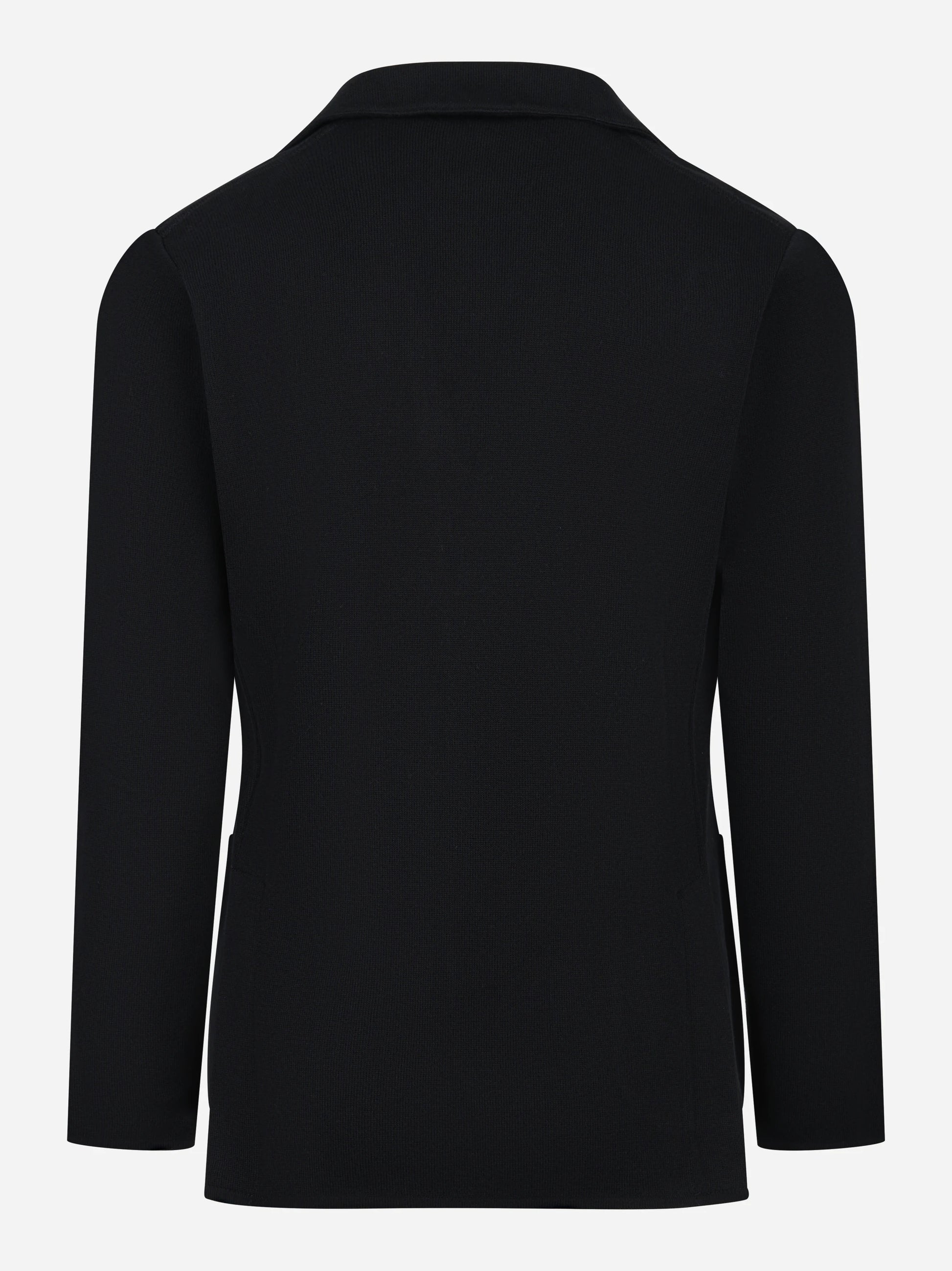 Giacca maglia nera in cotone
