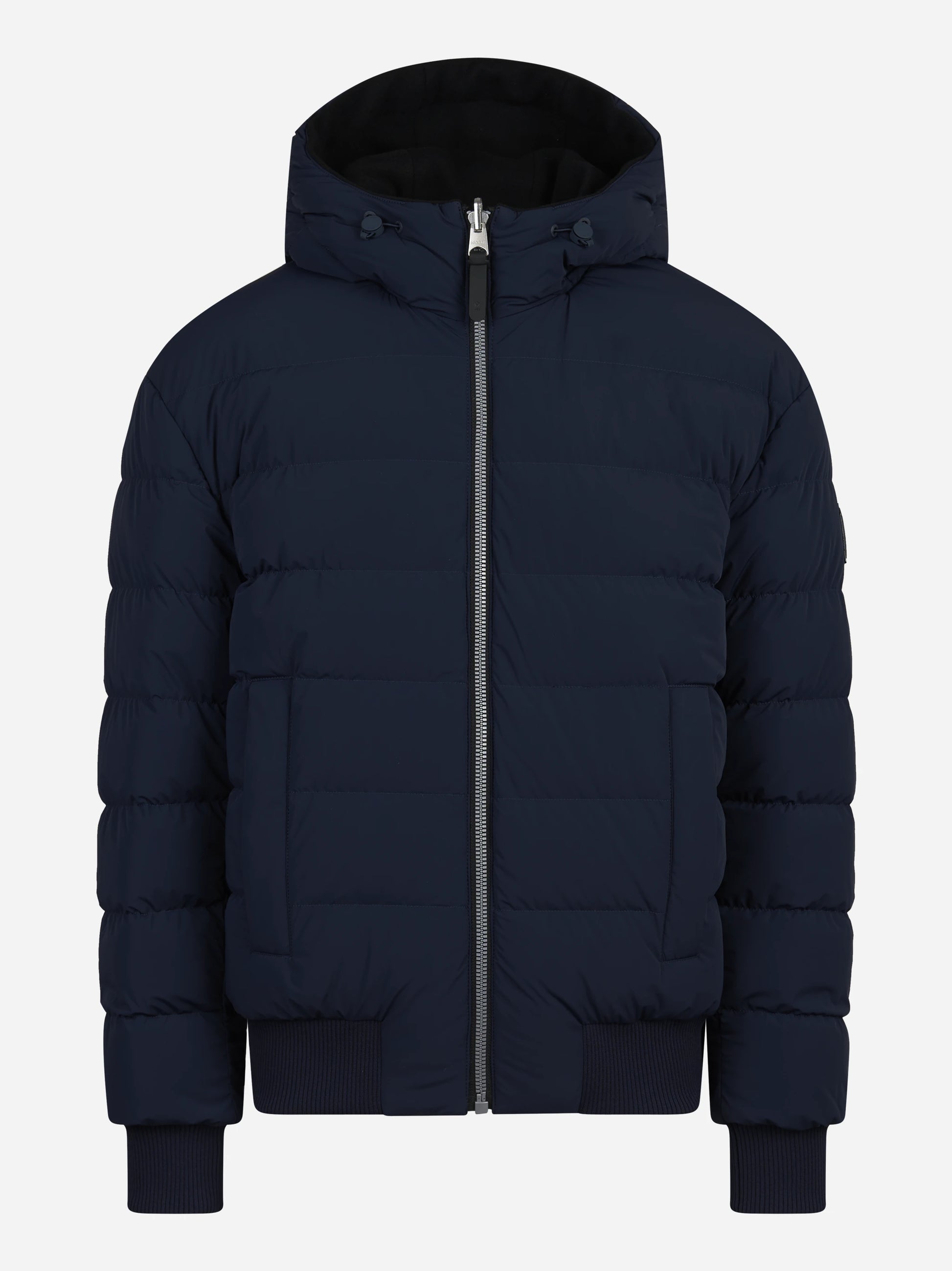 Piumino reversibile Niko in lana nero e blu - dettaglio prodotto