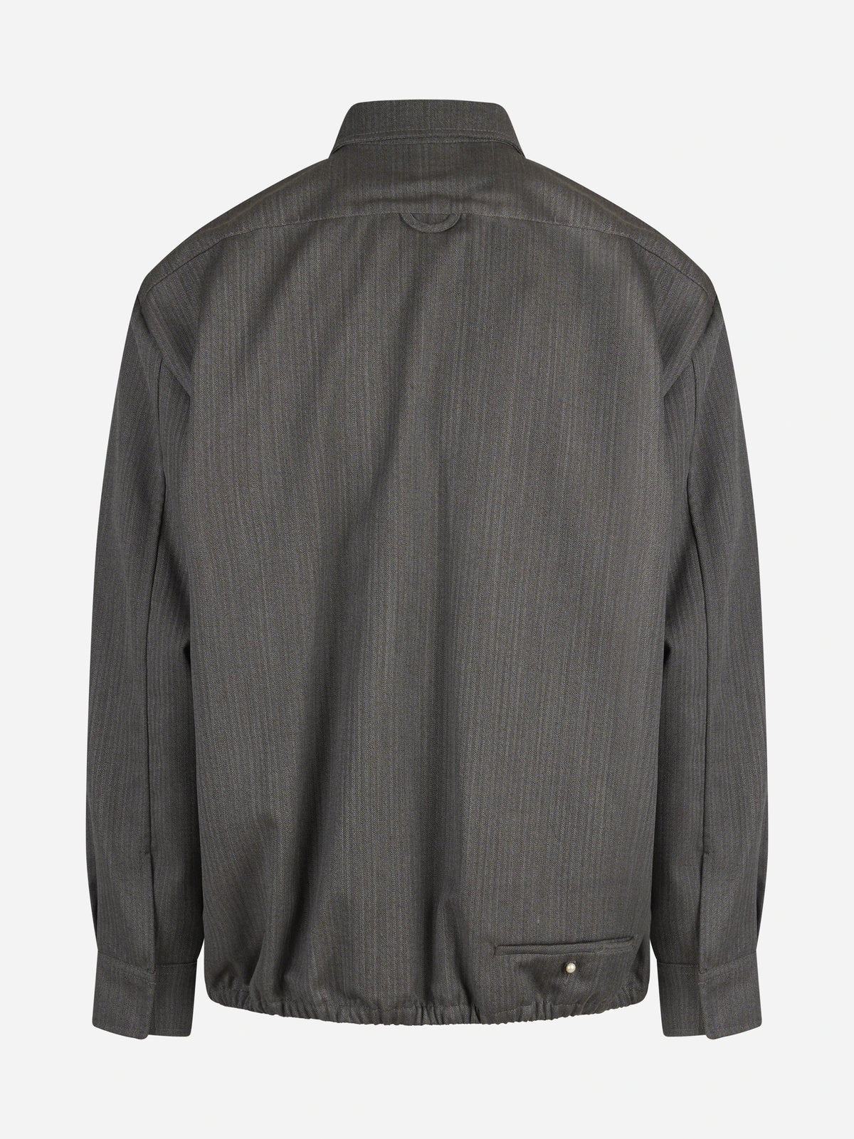 Giacca Formula con zip in lana marrone - vista posteriore