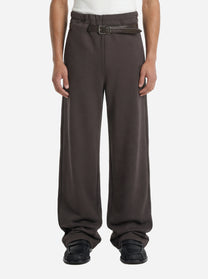Trackpants Provincia in jersey marrone