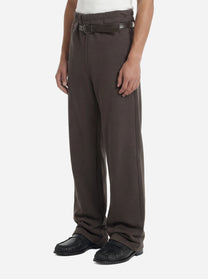Trackpants Provincia in jersey marrone