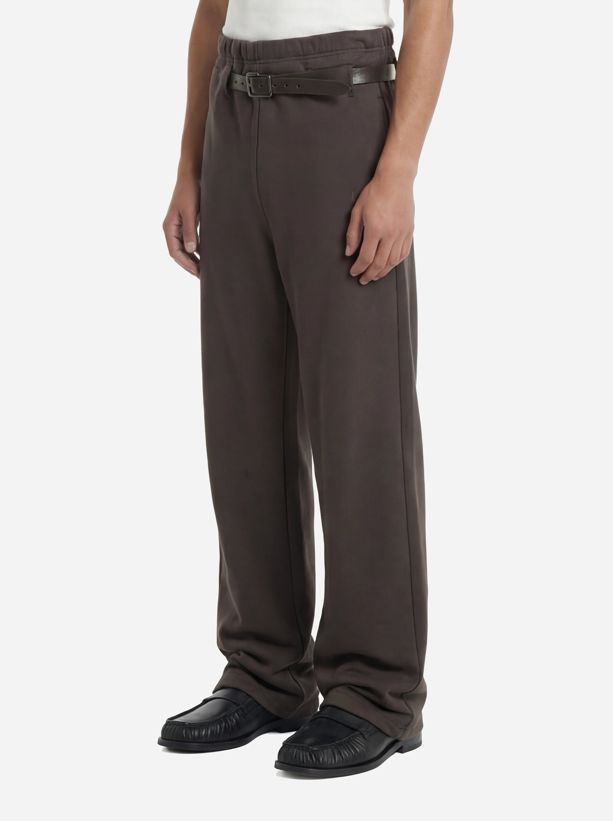 Trackpants Provincia in jersey marrone
