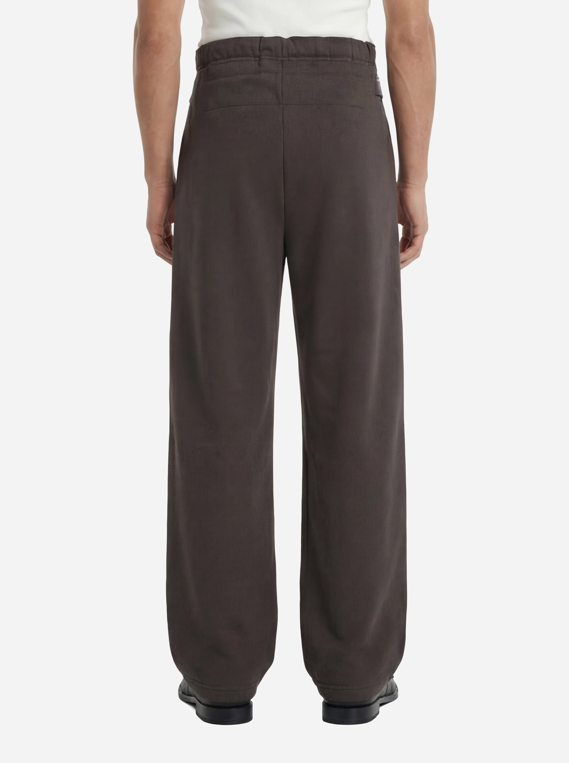 Trackpants Provincia in jersey marrone