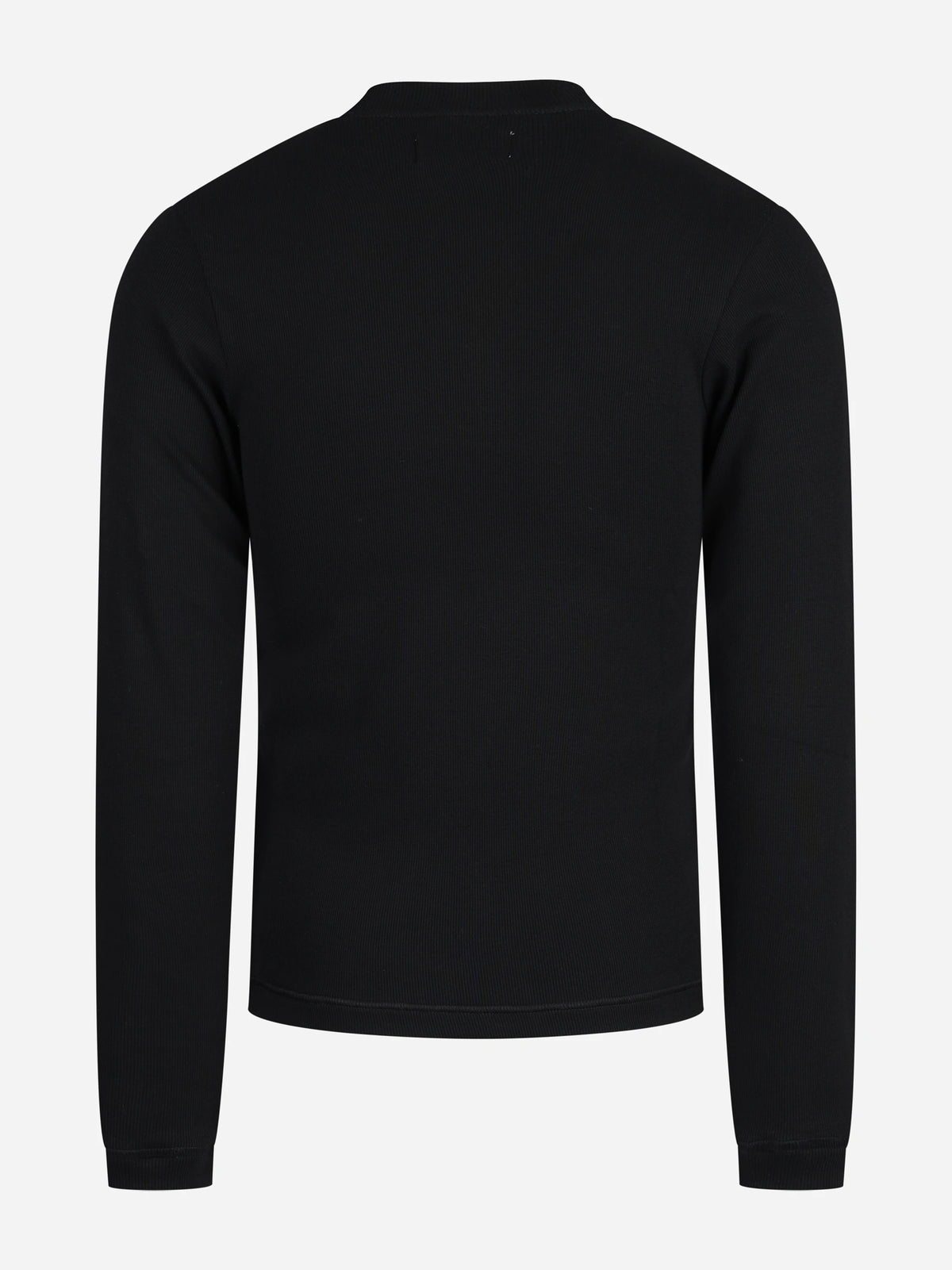 Serafino in cotone stretch nero - vista posteriore