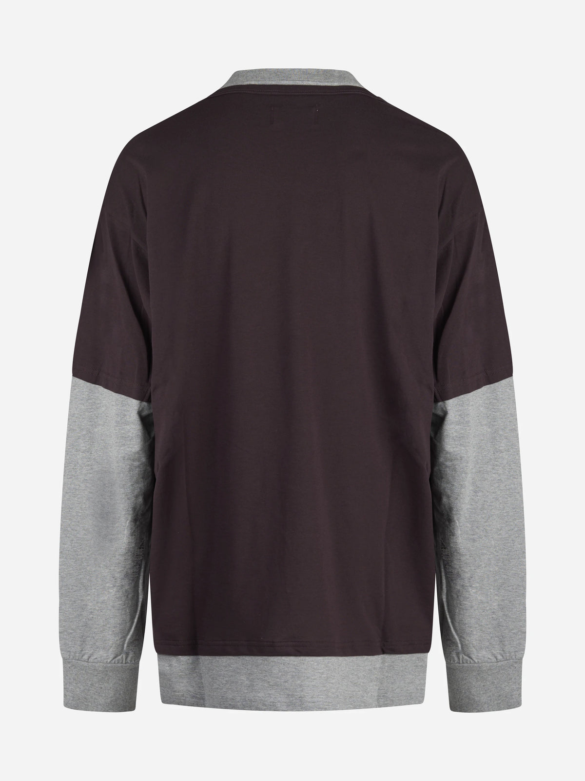 T-shirt Huge Trauma bicolore marrone - vista posteriore