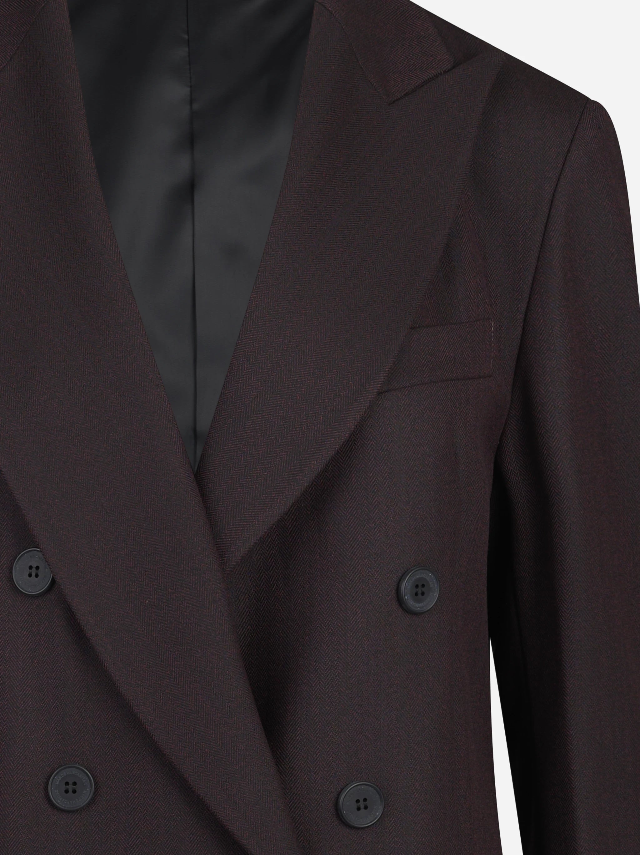 Blazer doppiopetto oversize bordeaux - dettaglio del prodotto