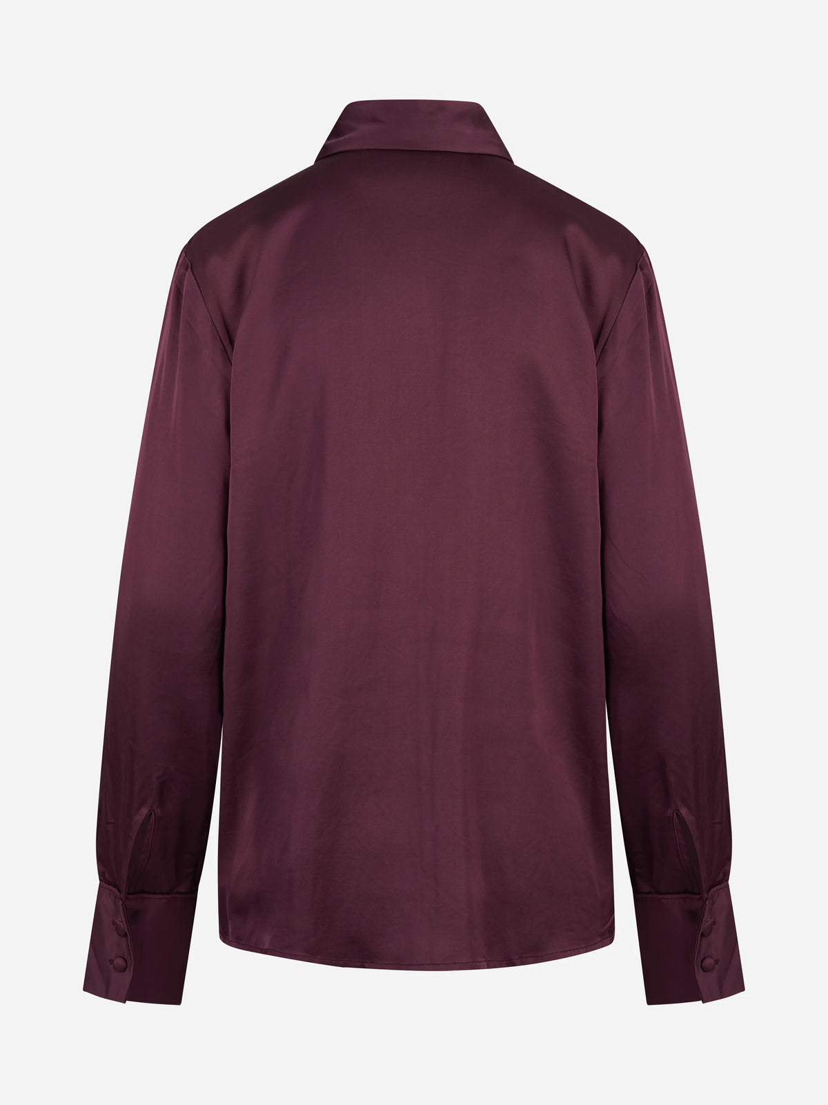 Camicia regular con tasche applicate bordeaux - vista posteriore