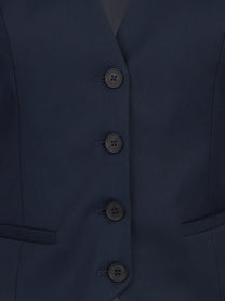 Gilet sartoriale monopetto blu - dettaglio del prodotto