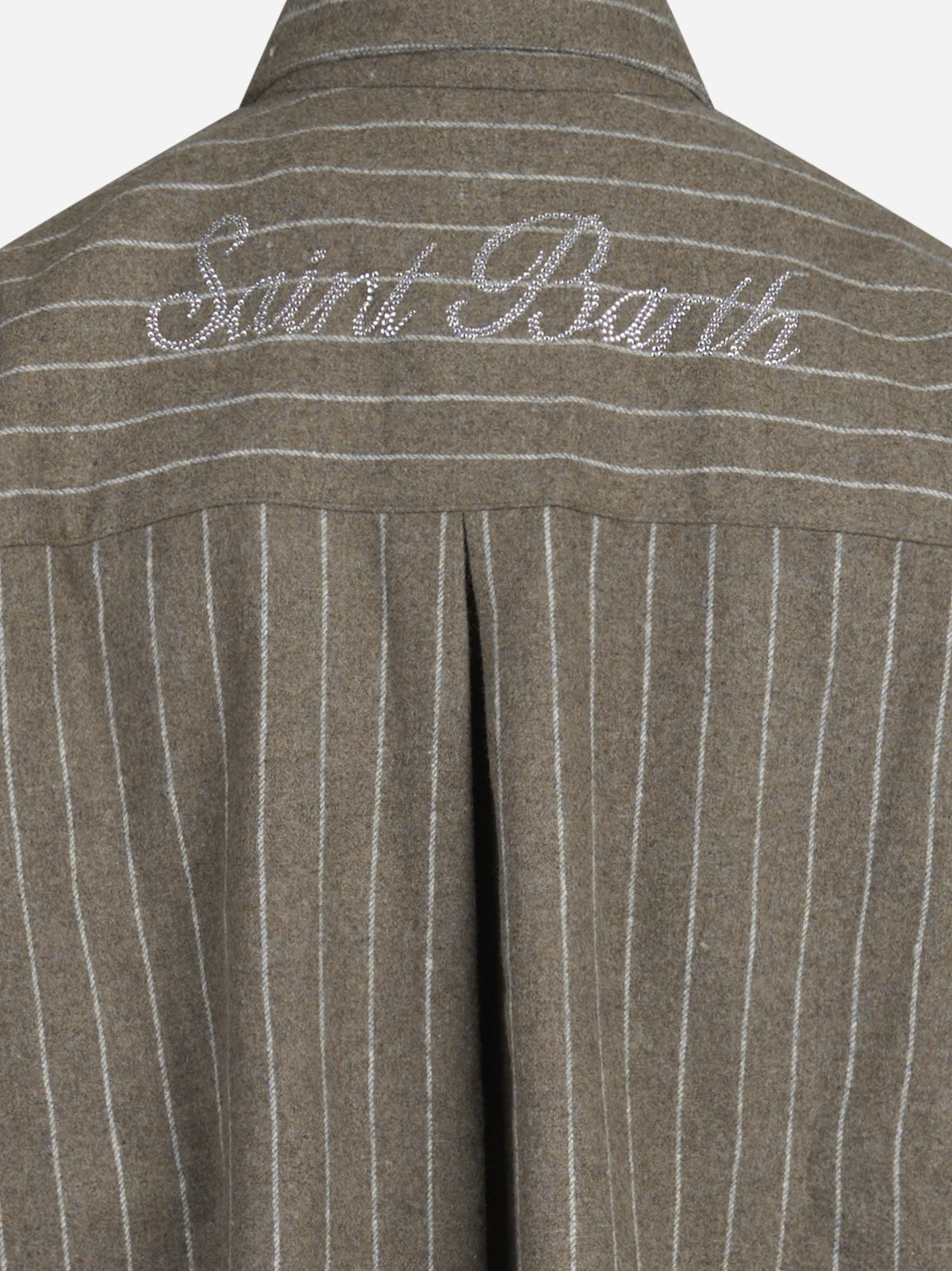 Camicia Gigy Flannel gessata marrone - dettaglio del prodotto