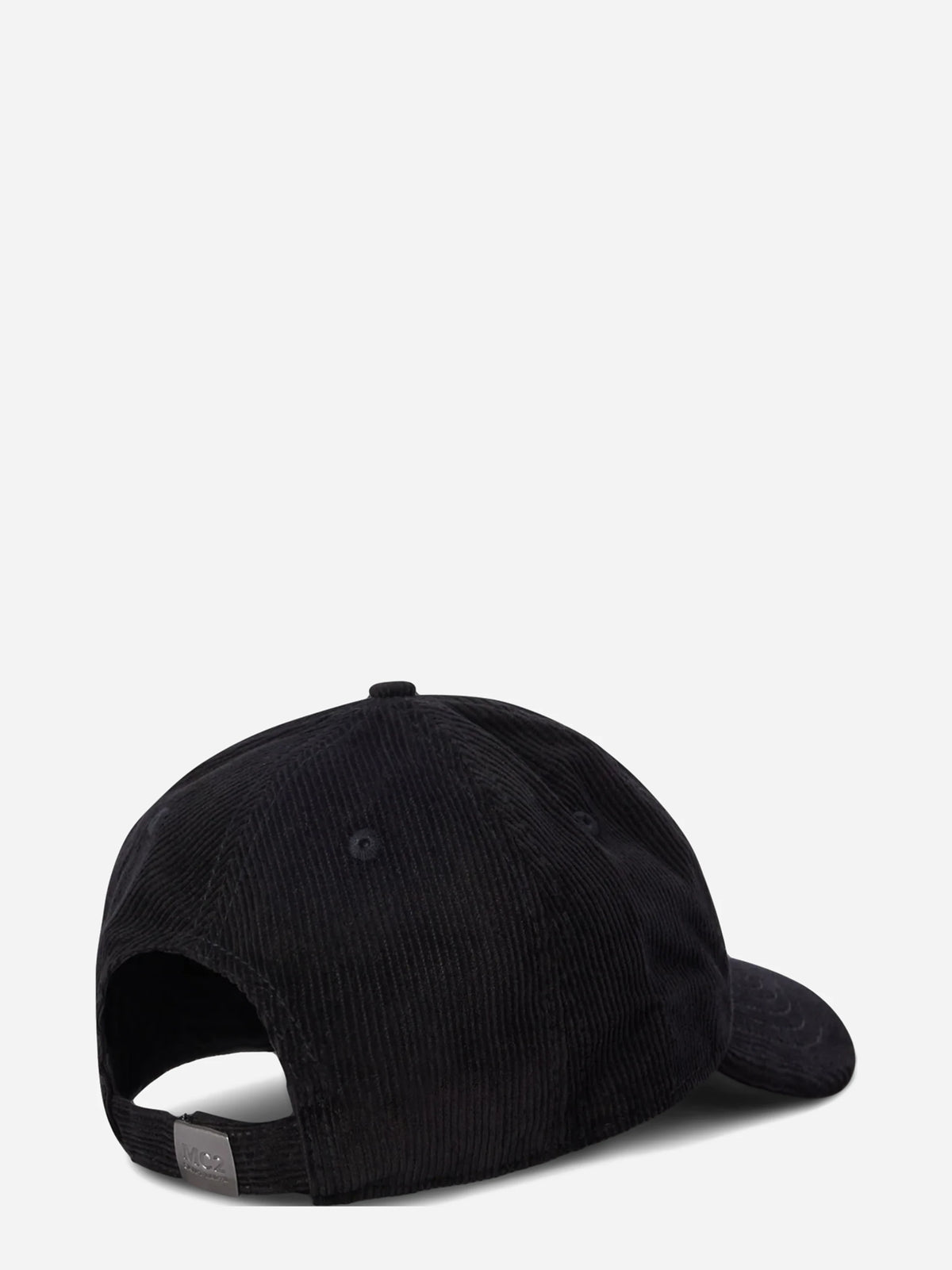 Cappello Baseball Corduroy in velluto nero - vista laterale
