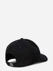 Cappello Baseball Corduroy in velluto nero - vista laterale