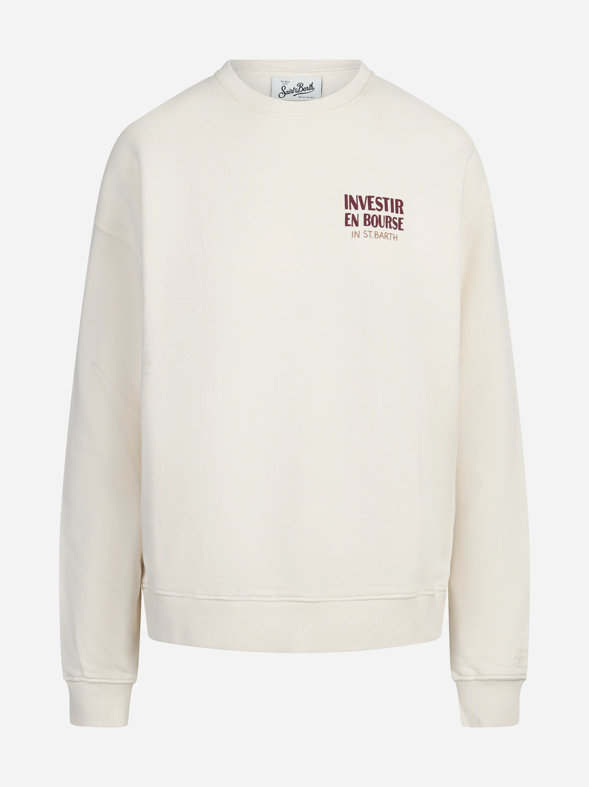 Felpa Stardust Investir en Bourse beige - vista frontale