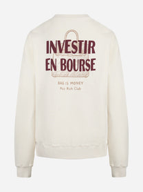 Felpa Stardust Investir en Bourse beige - vista posteriore