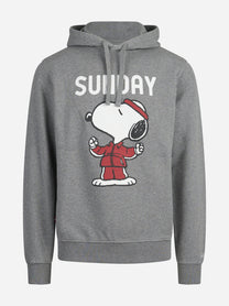 Felpa Tribeca Snoopy Sunday grigia - vista frontale
