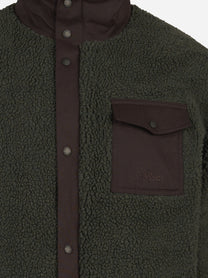 Giacca Keystone Teddy con zip verde - vista posteriore