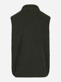 Gilet Keystone in tessuto teddy verde - vista posteriore