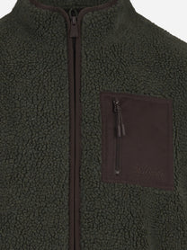 Gilet Keystone in tessuto teddy verde - dettaglio del prodotto