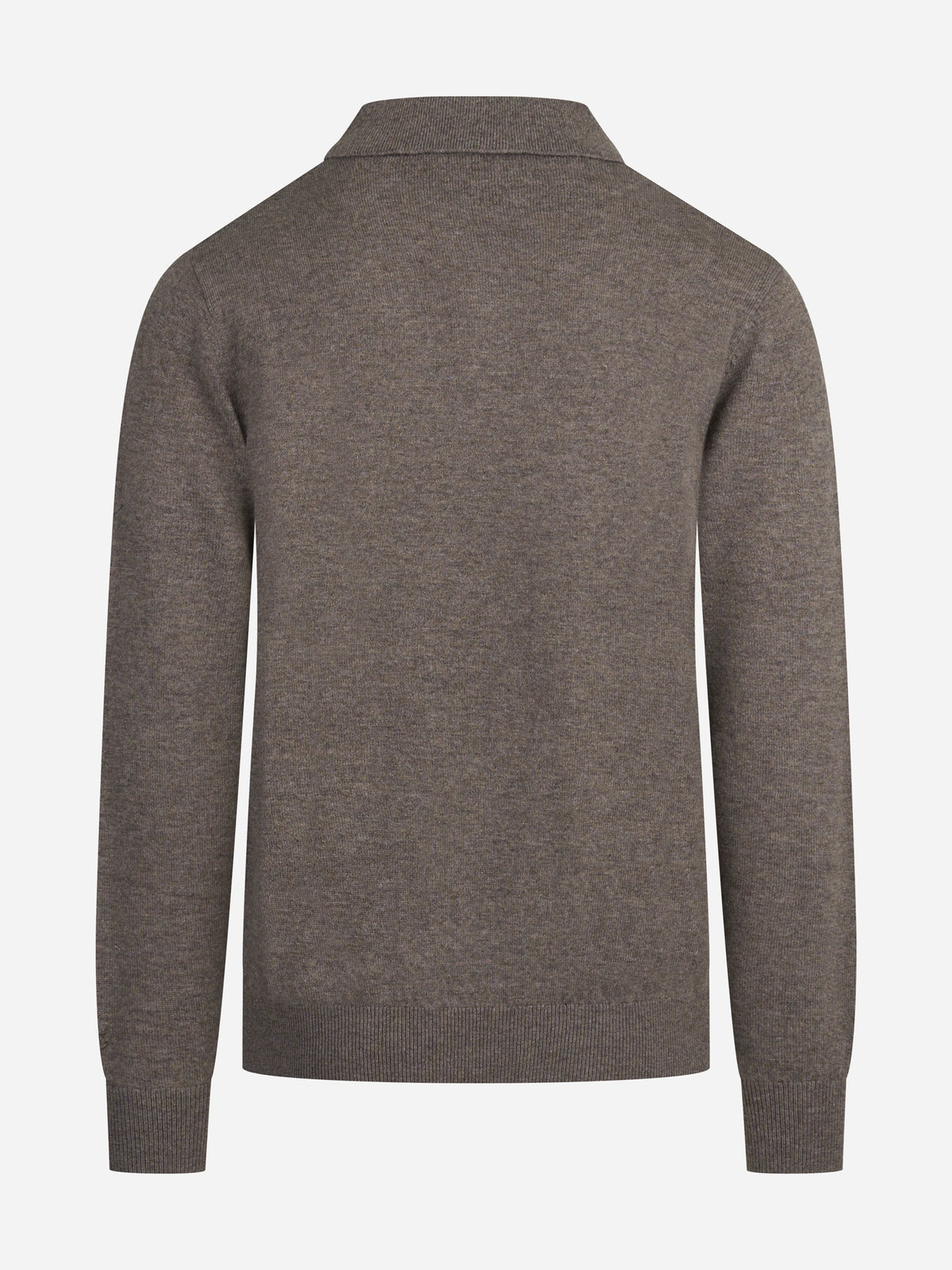Polo Covent in lana e cashmere marrone - vista posteriore