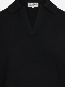 Polo Eze in lana nera - dettaglio del prodotto