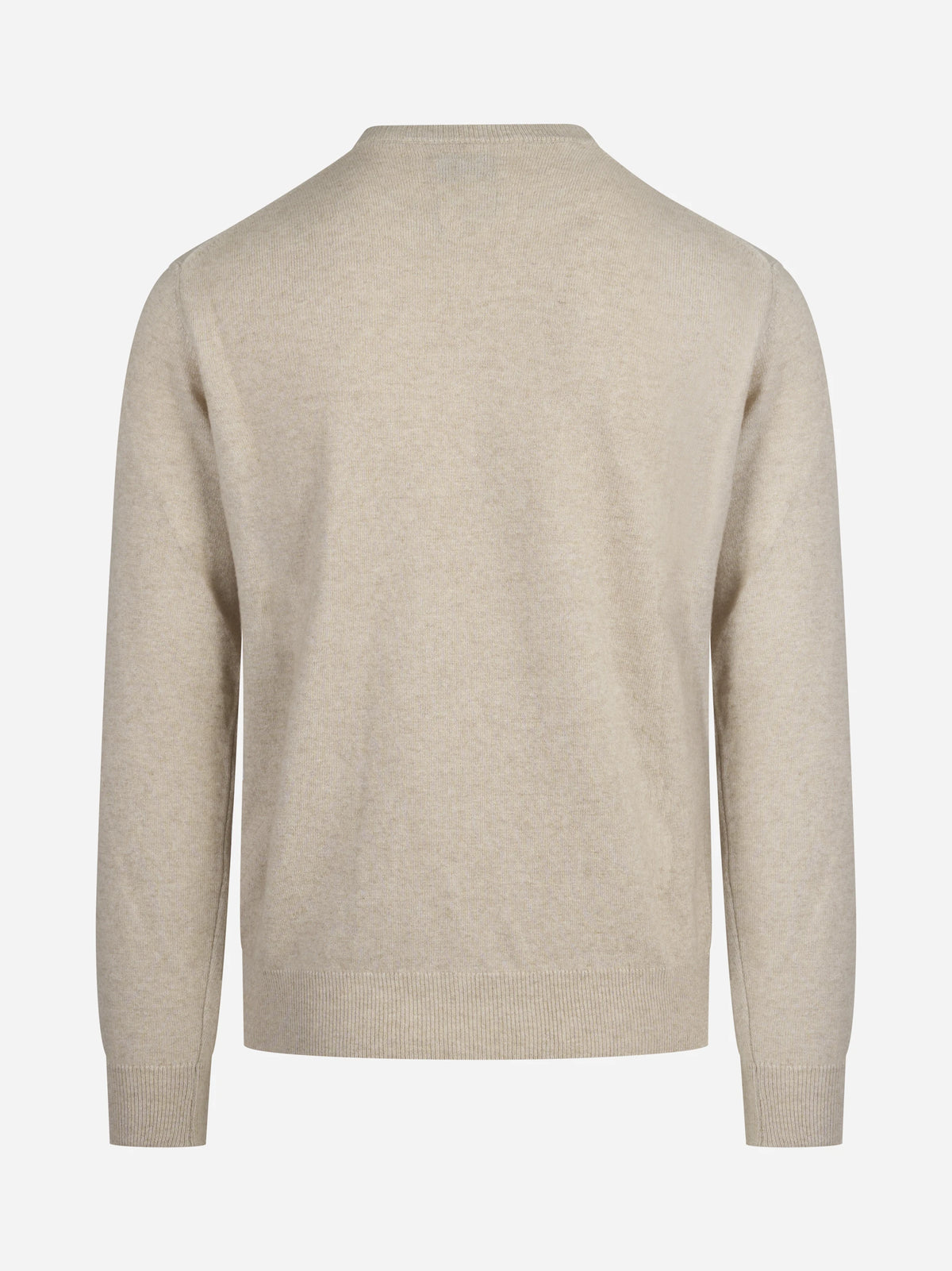 Maglia Heron con scritta ricamata beige - vista posteriore