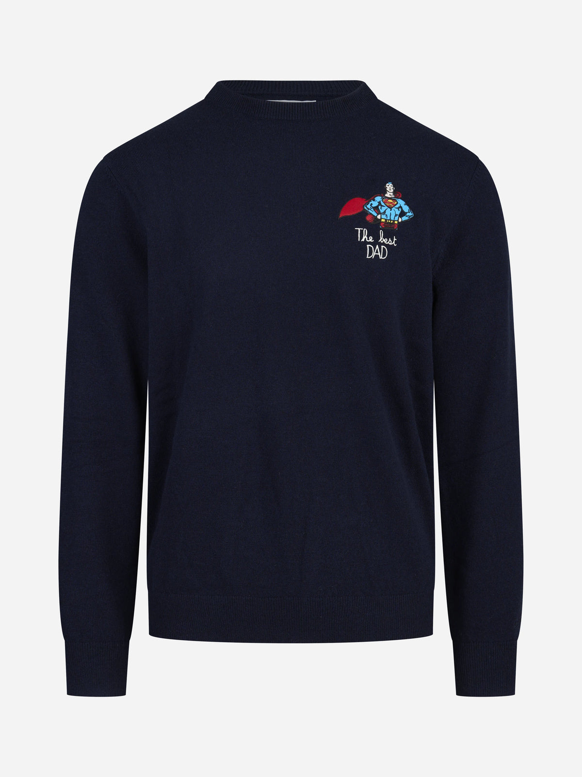 Maglia Heron Light con ricamo blu - vista frontale