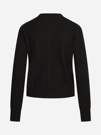 Cardigan Sierra in cashmere marrone - vista posteriore