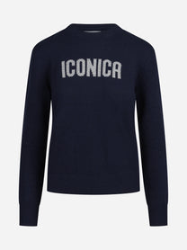 Maglia New Queen Iconica blu - vista frontale