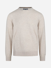Maglia Regent in cashmere beige - vista frontale