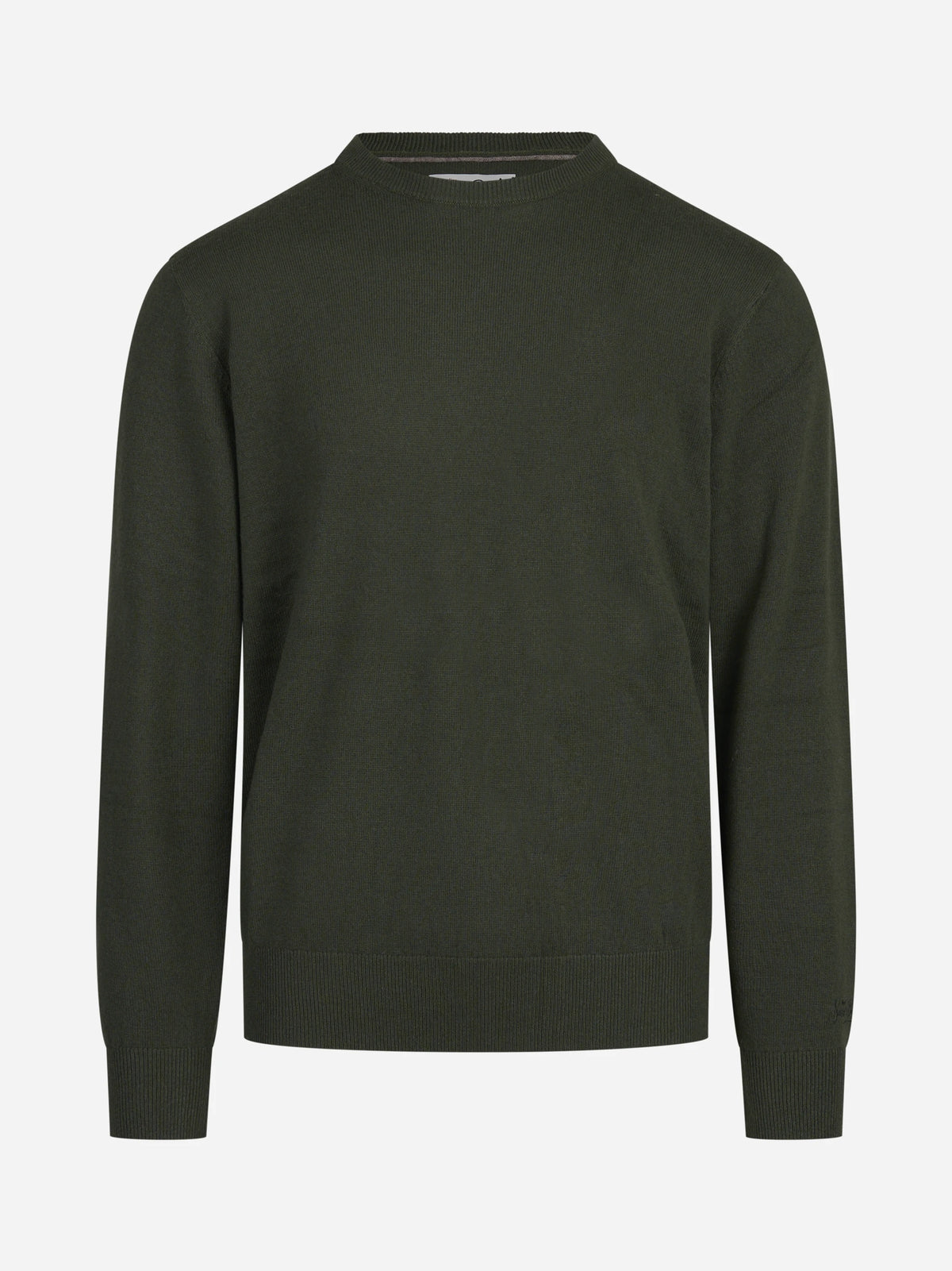 Maglia Regent in lana e cashmere verde - vista frontale