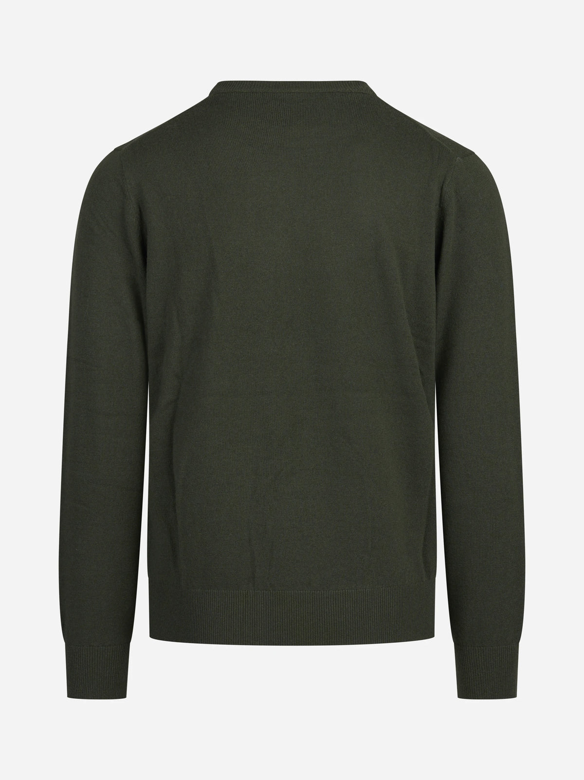 Maglia Regent in lana e cashmere verde - vista posteriore