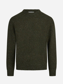 Maglia Regent Donegal in lana verde - vista frontale