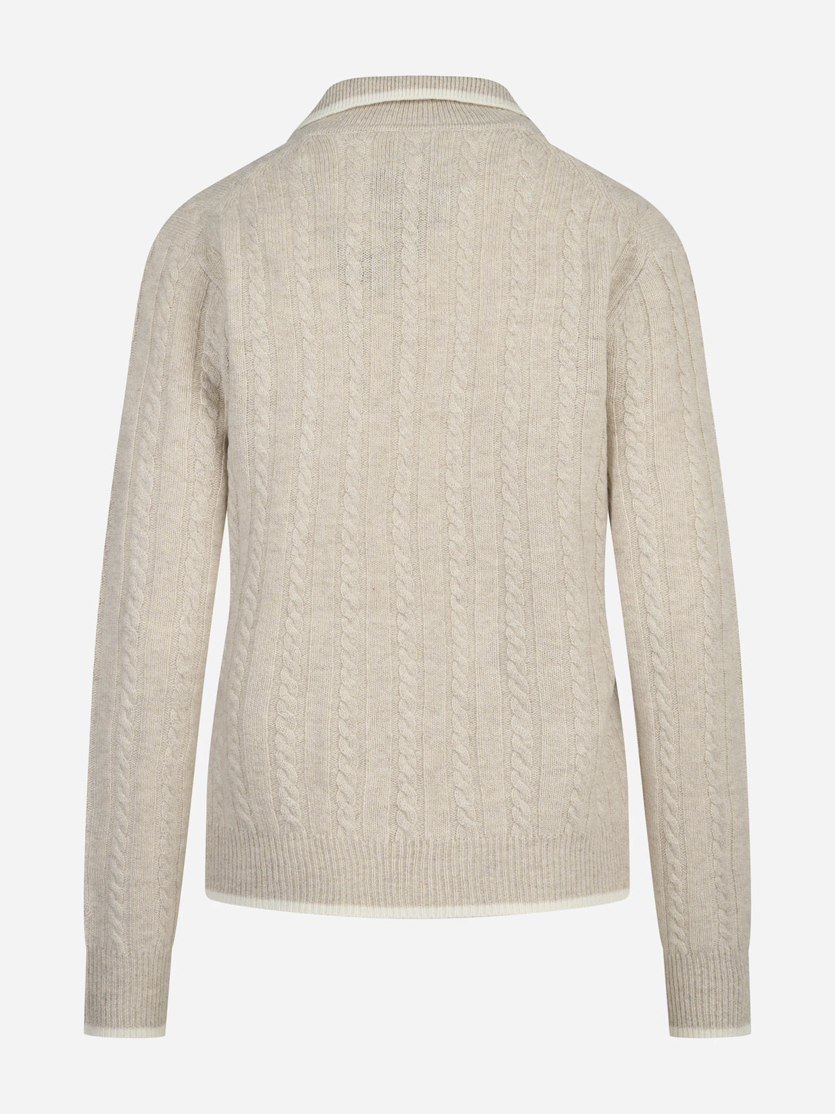 Polo Clichy in lana a trecce beige - vista posteriore